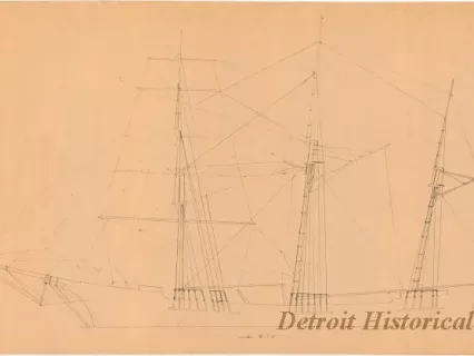 Blueprint - Sail and Rigging Plan
(James F. Joy)