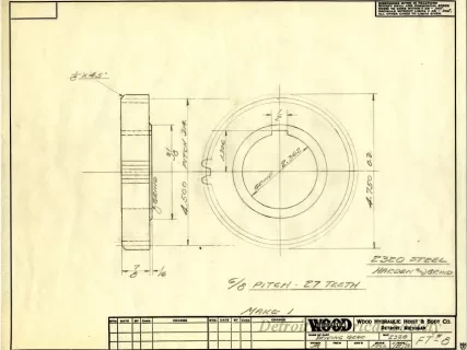 Drawing, Technical - Driving Gear