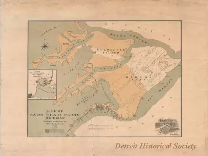 Map - Map of St. Clair Flats, Michigan