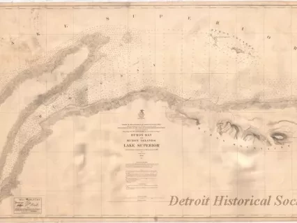 Chart, Navigational - Huron Bay and Huron Islands, Lake Superior