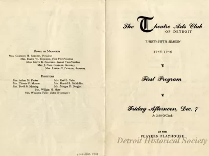 Program, Theater