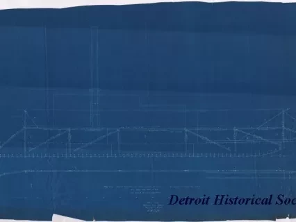 Blueprint - Main Truss, Mexican River Steamer