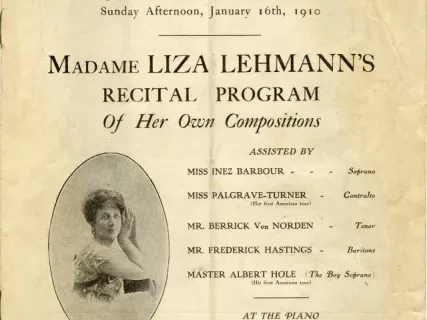 Program, Concert