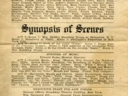Program, Concert