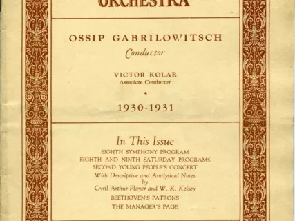 Program, Concert