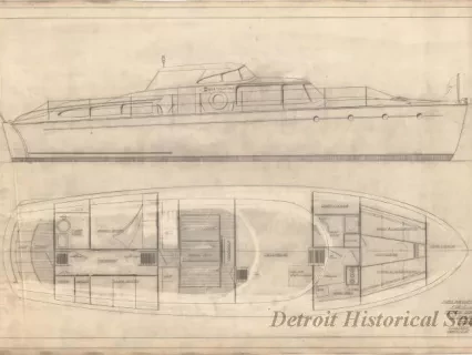 Drawing, Technical - Preliminary Profile and Plan for E. Mistele, Esq.