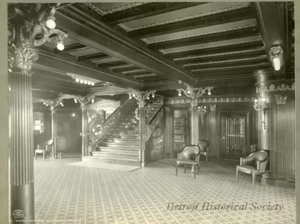 Print, Photographic - The Lobby, Str. "City of Cleveland"