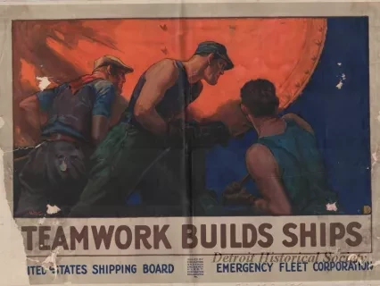 Poster - Teamwork Builds Ships