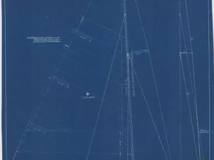 Blueprint - I.L.Y.A. [Inter-Lake Yachting Association] One Design Class Catboat