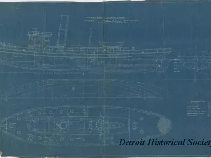 Blueprint - Fire Boat for Detroit, Michigan