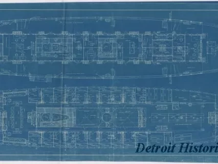 Blueprint - U. S. Coast & Geodetic Survey Steamer, Surveyor;
Deck Plans