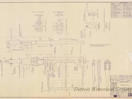 Blueprint - Rudder & Details
[Hull No. 311, SS City of Midland]