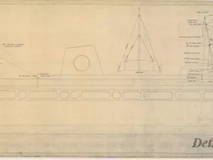 Blueprint - Rigging Plan
[Hull No. 311, SS City of Midland]