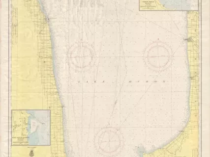 Chart, Navigational - Lake Huron, Head of St. Clair River 
to Pte. Aux Barques, Mich., and to Port Albert, Ont.