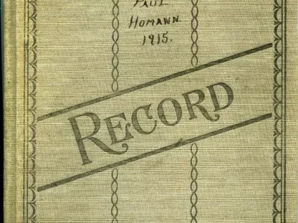 Record, Bookkeeping - Paul Homann Financial Records, 1915-1916