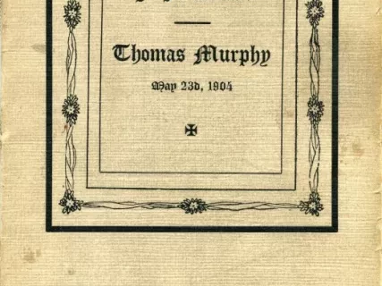 Booklet - In Memoriam: Thomas Murphy, May 23d, 1904