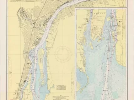 Chart, Navigational - Detroit River