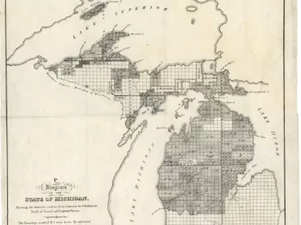 Map - Diagram of the State of Michigan