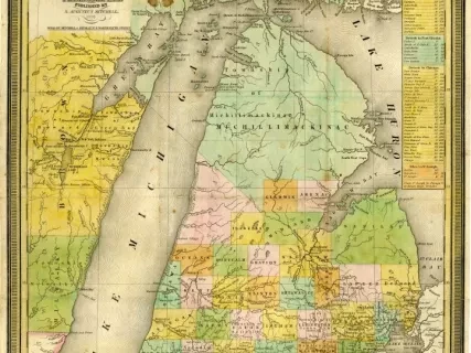 Map - The Tourist's Pocket Map of Michigan