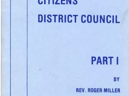 Booklet - History of Medical Center Citizens District Council, Part I
