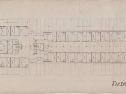 Drawing, Technical - Joiner Plan, 
Promenade Deck
