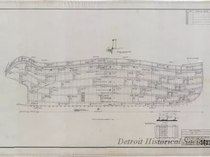 Drawing, Technical - Shell Expansion, Fire Tug
[Hull No. 75]