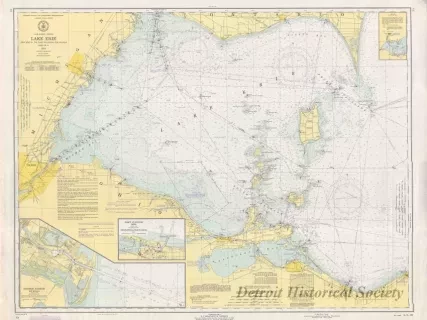 Chart, Navigational - Lake Erie,
West End of the Lake Including the Islands