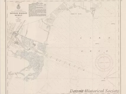 Chart, Navigational - Monroe Harbor, Michigan