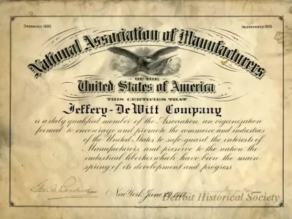 Certificate, Membership