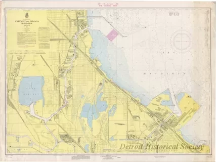 Chart, Navigational - Calumet and Indiana Harbors