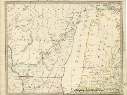 Map - North America Sheet V The North West and Michigan Territories