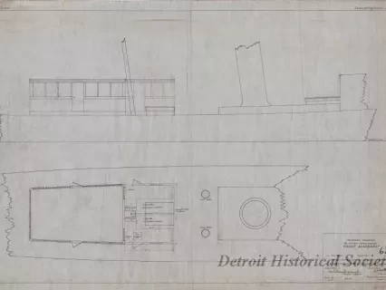 Drawing, Technical - Proposed Addition to After Deck House,
Yacht Margaret