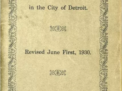Booklet - Complete List Fire Alarm Box Locations in the City of Detroit