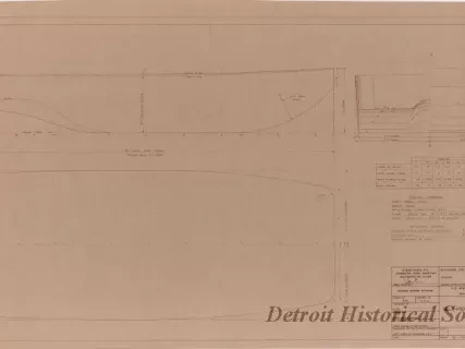 Drawing, Technical - Hull 339, Self-Propelled Drift Collector,
Lines Plan