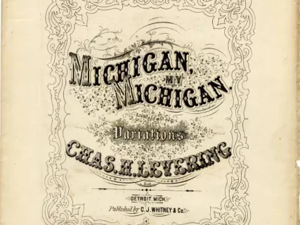 Music, Sheet - Michigan, My Michigan