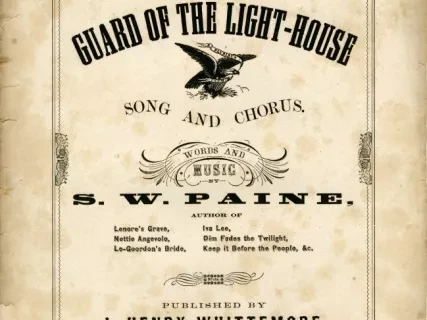 Music, Sheet - The Guard of the Light-House, Song and Chorus