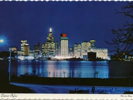 Postcard - Detroit Aglow
