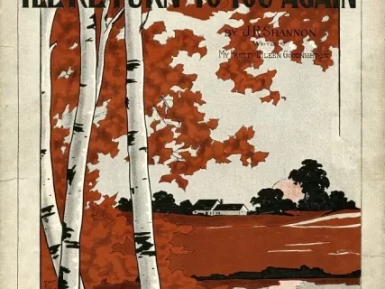 Music, Sheet - (When the Autumn Leaves are Turning) I'll Return to You Again