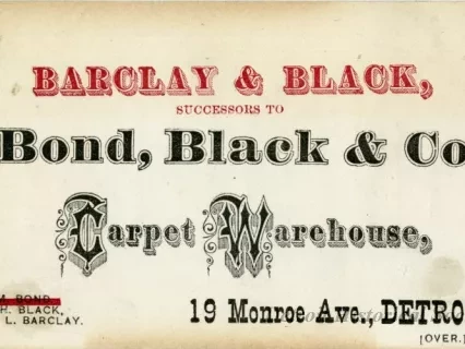 Card, Trade - Barclay & Black