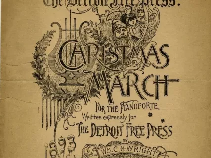 Music, Sheet - The Detroit Free Press Christmas March
