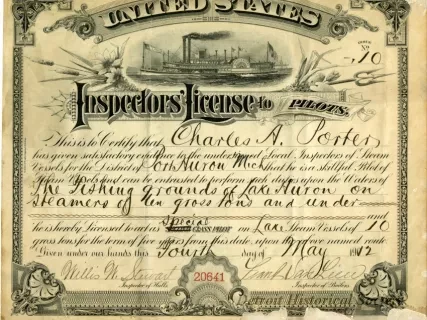 License, Occupational - United States Inspectors License to Pilots
