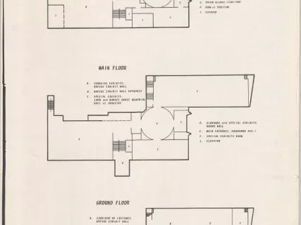 Drawing, Architectural - Detroit Historical Museum