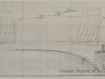 Drawing, Technical - Hull No. 424, Lines Aft
[SS Richard M. Marshall, SS John Dykstra, SS Benson Ford]