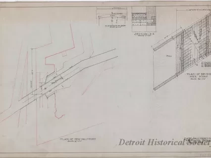 Drawing, Technical - East Sallyport to Fort,
Fort Wayne, Detroit, Mich.