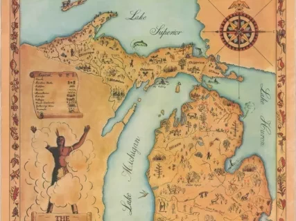 Map - The Indian's Michigan