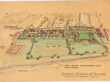 Drawing, Architectural - Fort Wayne Development Plan - Final Phase