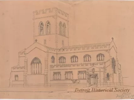 Drawing, Architectural - Trinity Episcopal Church