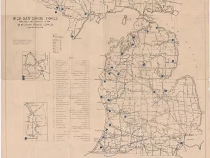 Map - Michigan Canoe Trails