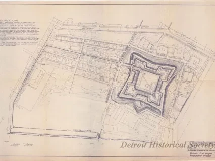 Blueprint - Shoreline Stabilization Project - Historic Fort Wayne Restoration Project