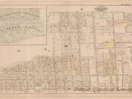 Map - Part of Wards 11 & 13, Detroit
[Atlas of the City of Detroit and Suburbs]